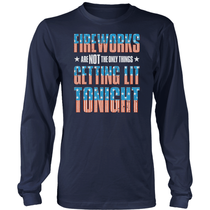 Apparel Mens Long Sleeve / Midnight Navy / S Getting Lit Tonight