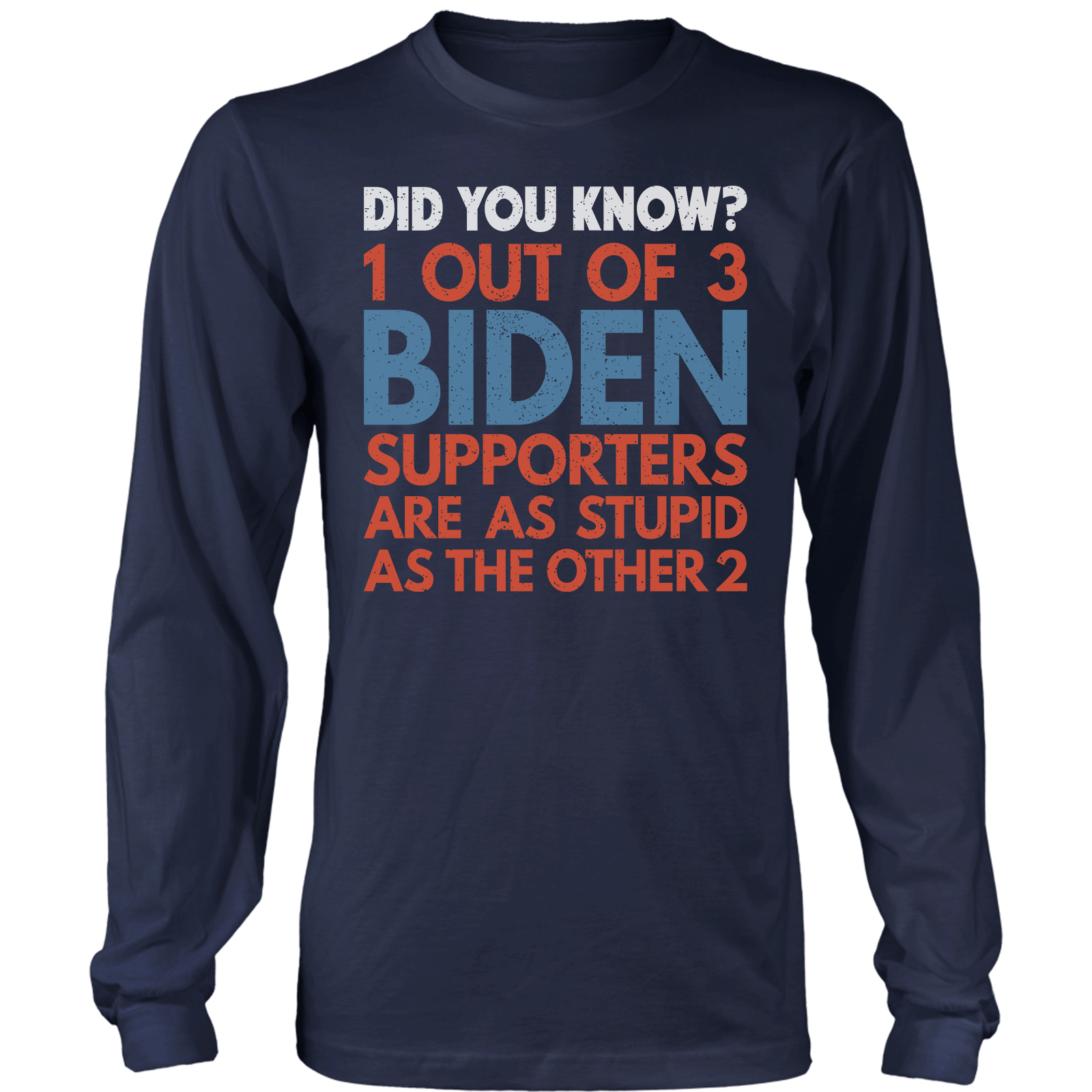 T-shirt Mens Long Sleeve / Midnight Navy / S Did You Know?