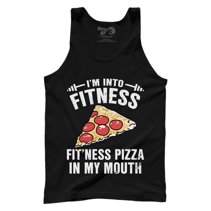 T-shirt Premium Mens Tank / Black / XS Fitness Pizza