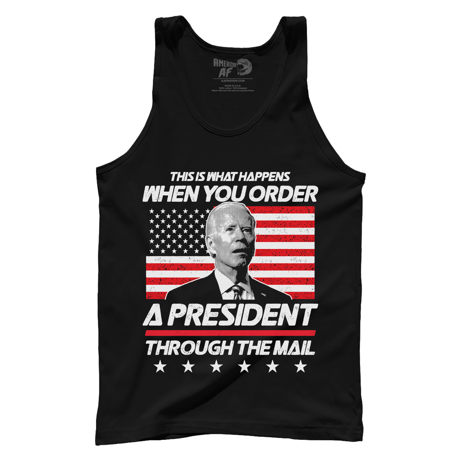 T-shirt Premium Mens Tank / Black / XS Order A President V1