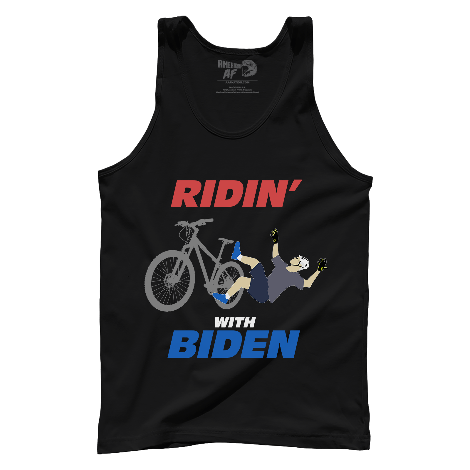 T-shirt Premium Mens Tank / Black / XS Ridin' with Biden