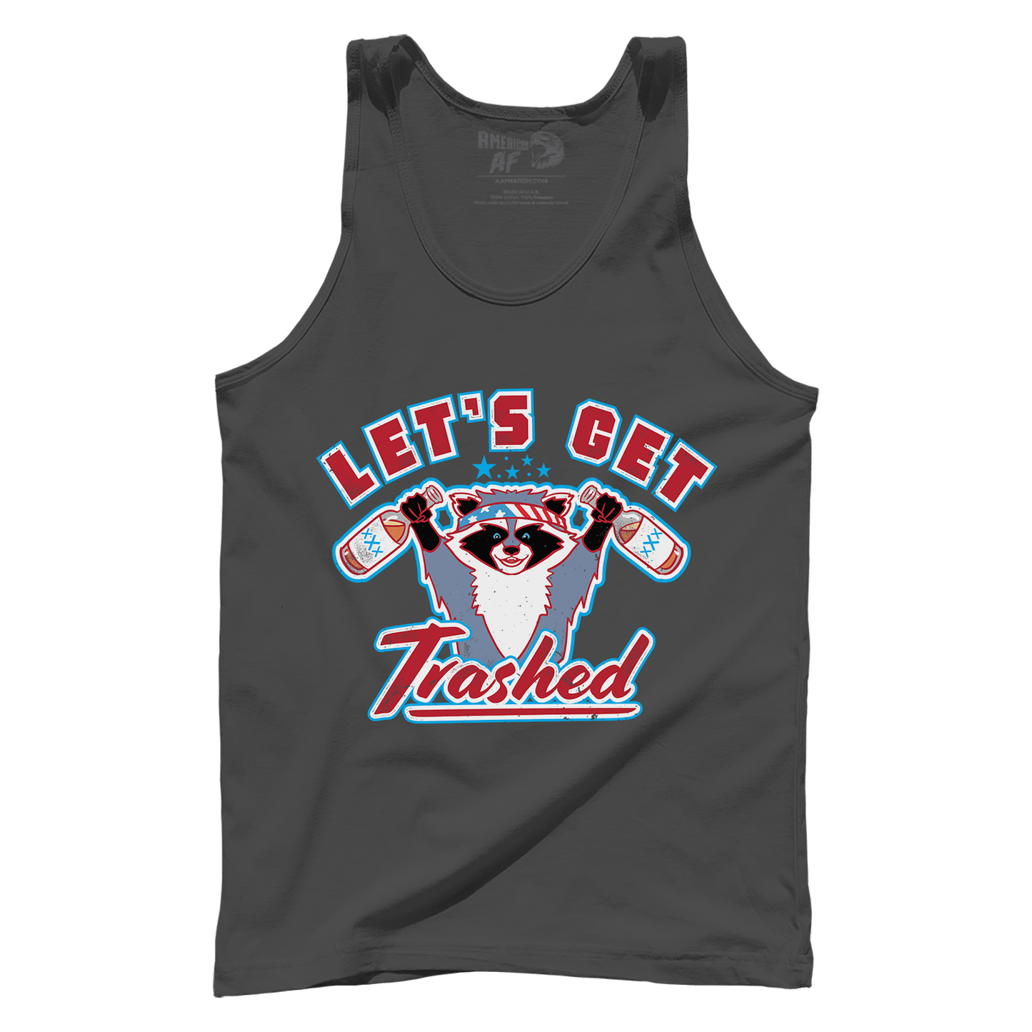 Apparel Premium Mens Tank / Dark Grey / XS Let's Get Trashed