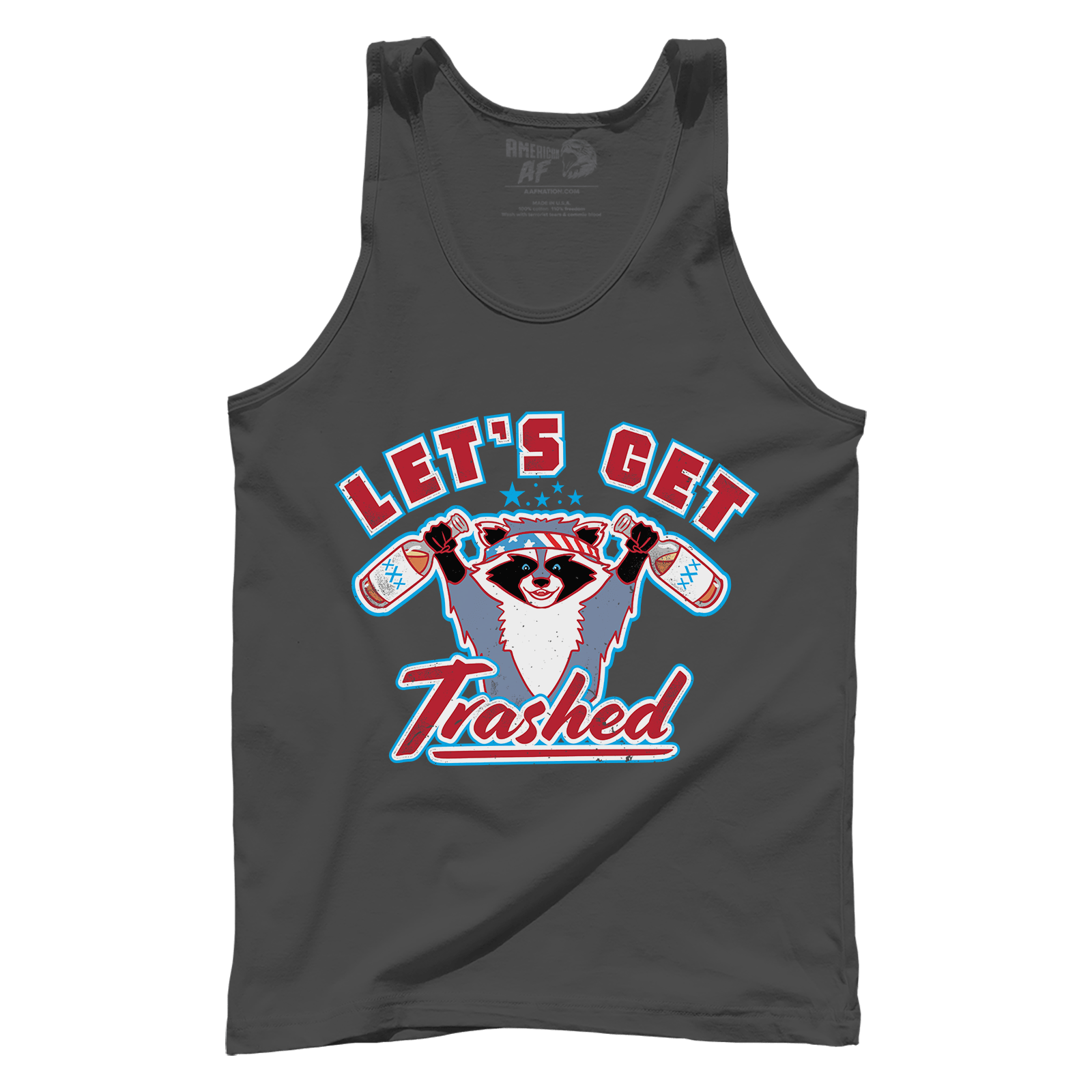 Apparel Premium Mens Tank / Dark Grey / XS Let's Get Trashed