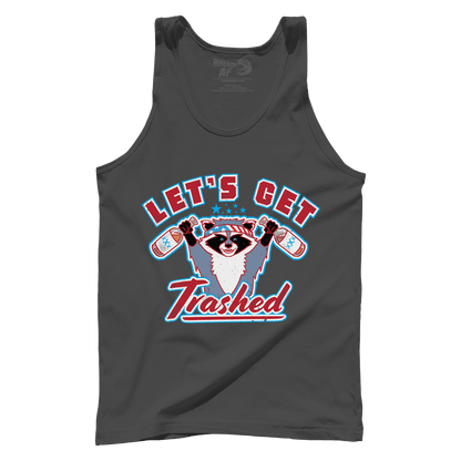Apparel Premium Mens Tank / Dark Grey / XS Let's Get Trashed