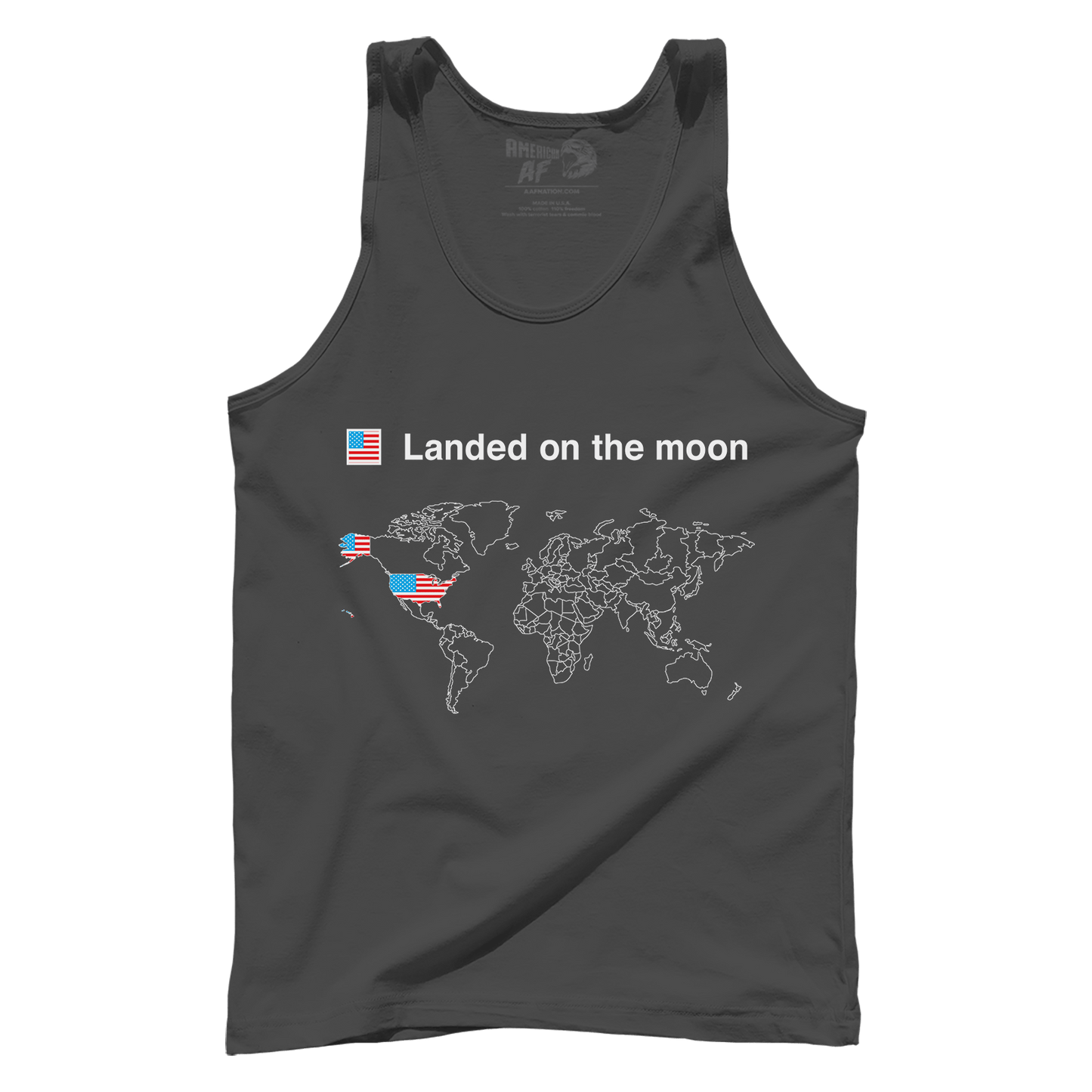T-shirt Premium Mens Tank / Dark Grey / XS Moon Landers