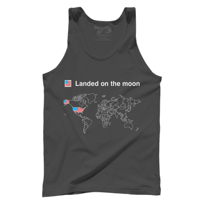 T-shirt Premium Mens Tank / Dark Grey / XS Moon Landers