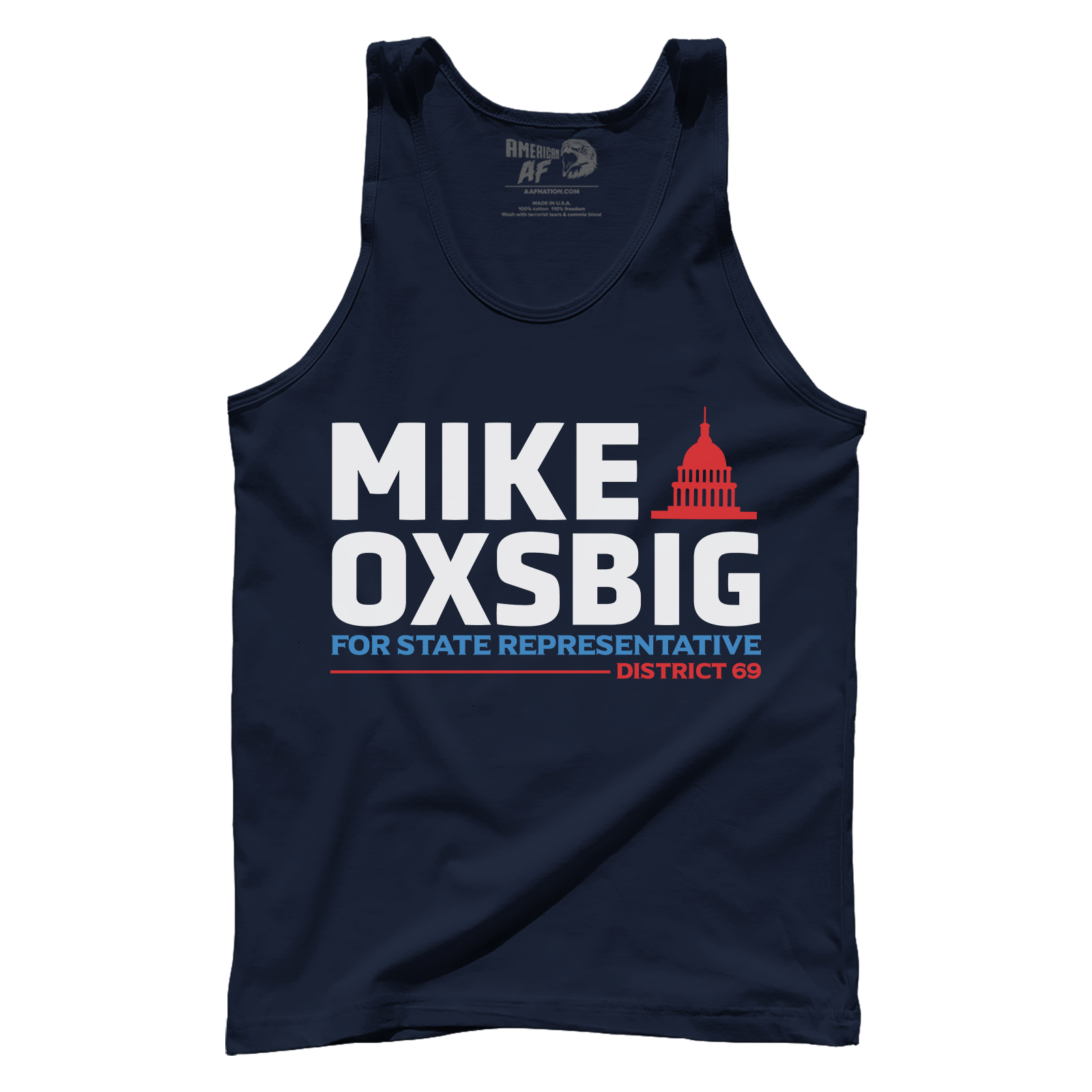 T-shirt Premium Mens Tank / Navy / XS Mike Oxsbig