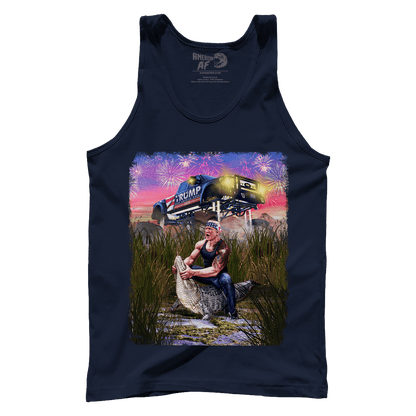 T-shirt Premium Mens Tank / Navy / XS Trump Gator Wrestling
