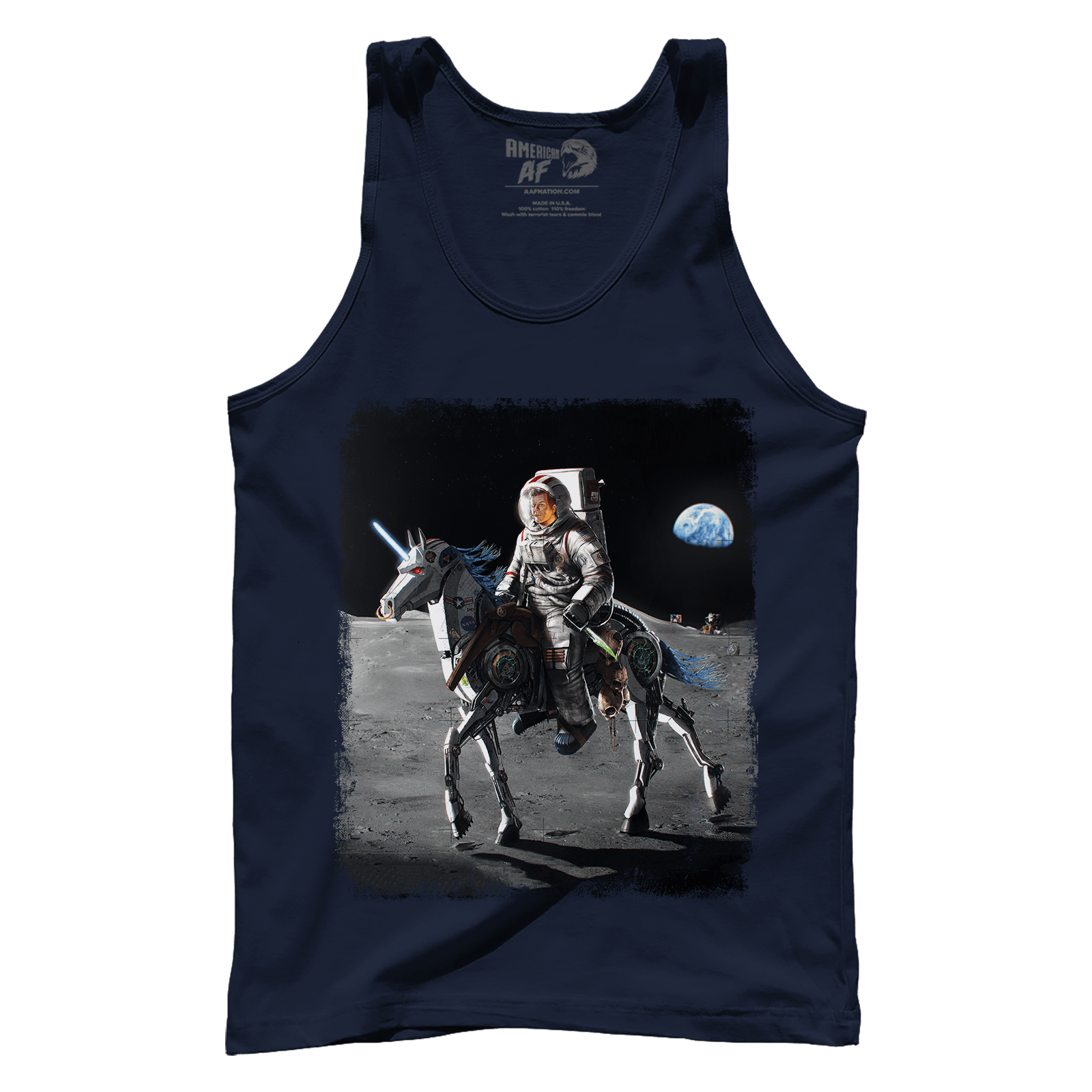 Apparel Premium Mens Tank / Navy / XS JFK Alien Hunter