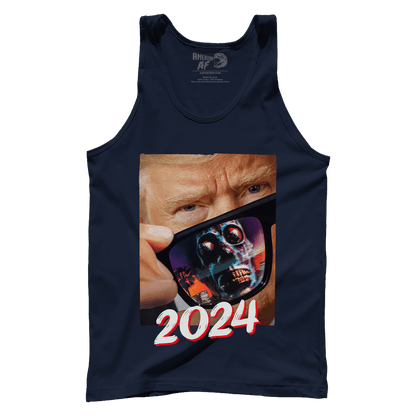 T-shirt Premium Mens Tank / Navy / XS Trump 2024 They Live