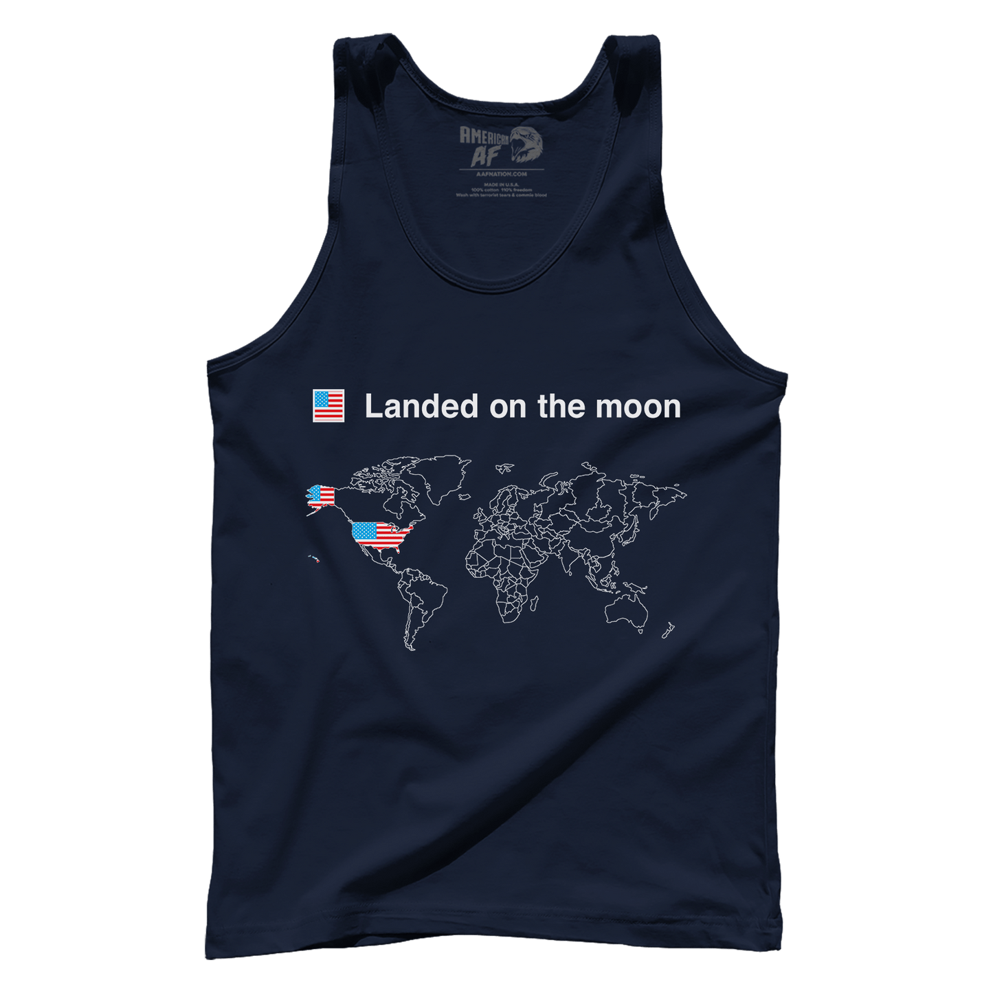 T-shirt Premium Mens Tank / Navy / XS Moon Landers