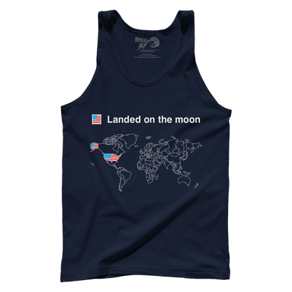 T-shirt Premium Mens Tank / Navy / XS Moon Landers