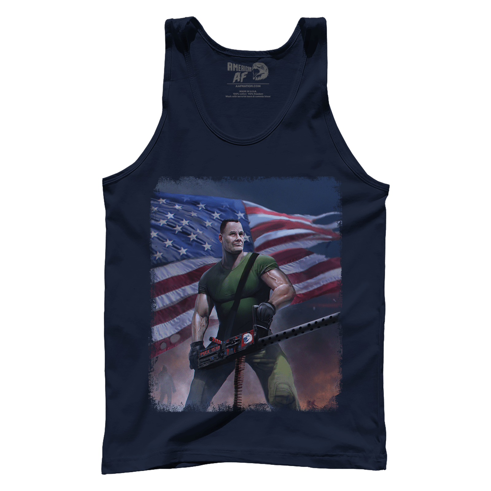 Apparel Premium Mens Tank / Navy / XS Chesty Puller Frozen Chosin' Zoom 2