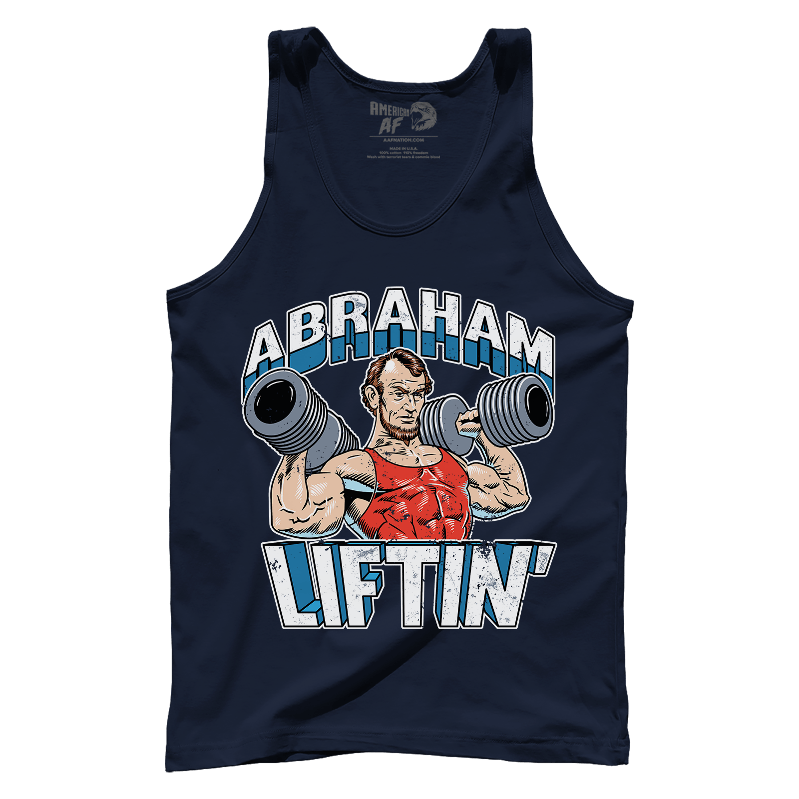 T-shirt Premium Mens Tank / Navy / XS Abraham Liftin'