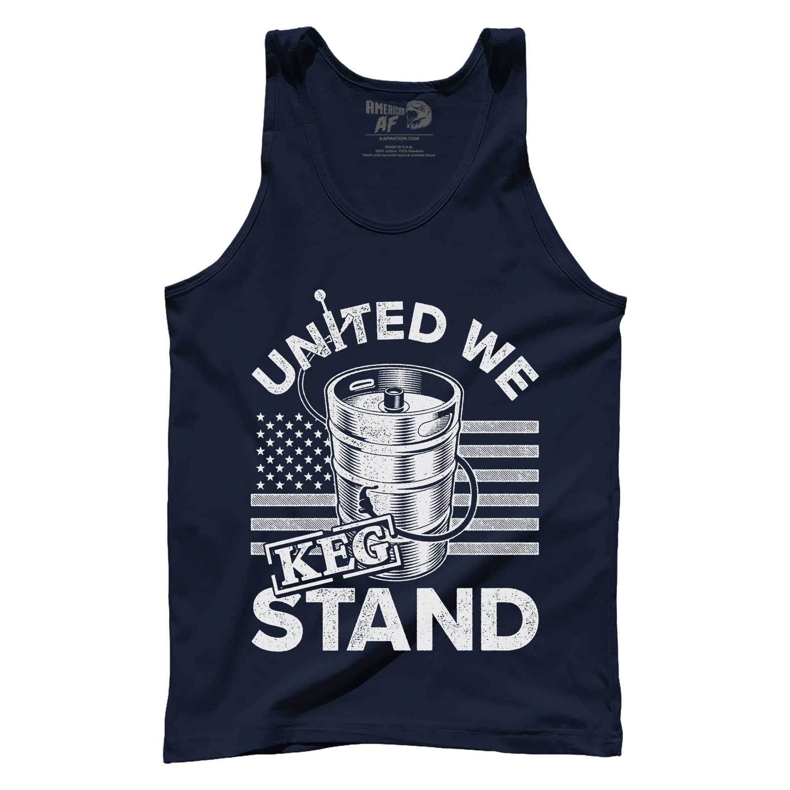 Apparel Premium Mens Tank / Navy / XS United We Keg