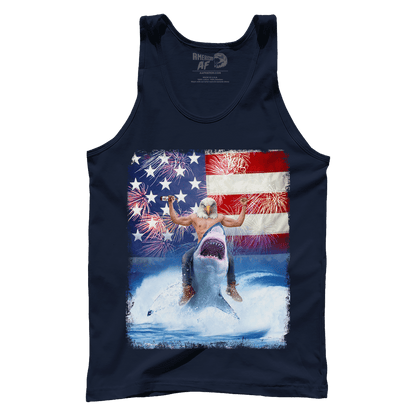 T-shirt Shark Riding Eagle