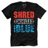 Shred White And Blue