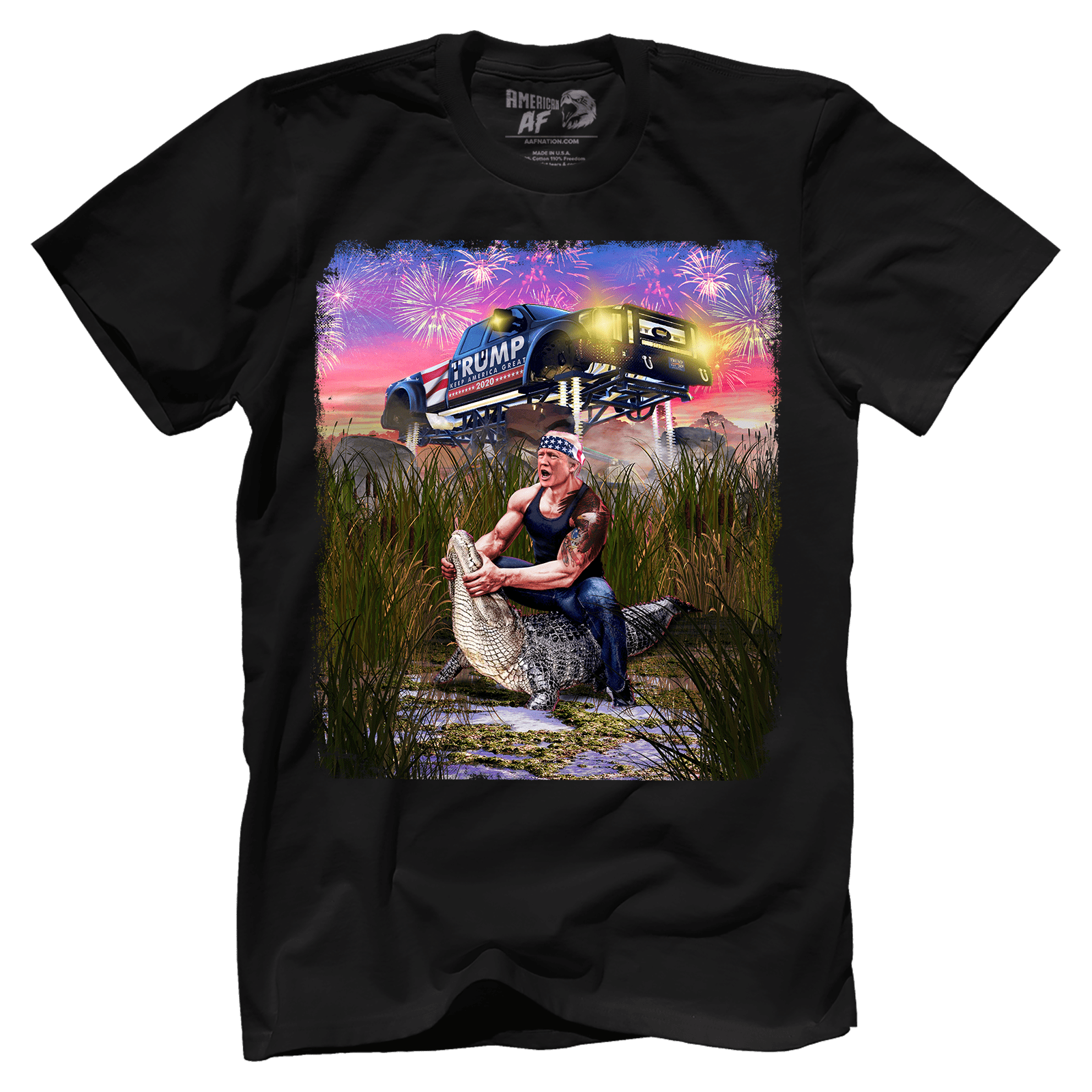 T-shirt Premium Mens Shirt / Black / XS Trump Gator Wrestling