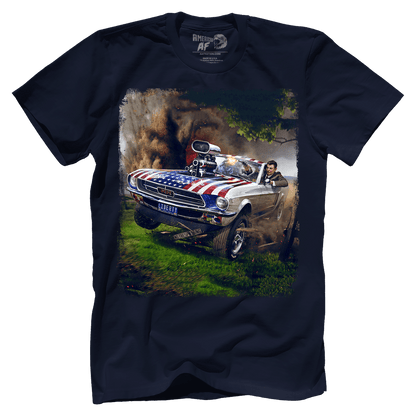 T-shirt Premium Mens Shirt / Midnight Navy / XS Reagan Stang