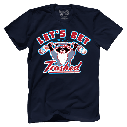 Apparel Premium Mens Shirt / Midnight Navy / XS Let's Get Trashed