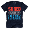 Shred White And Blue