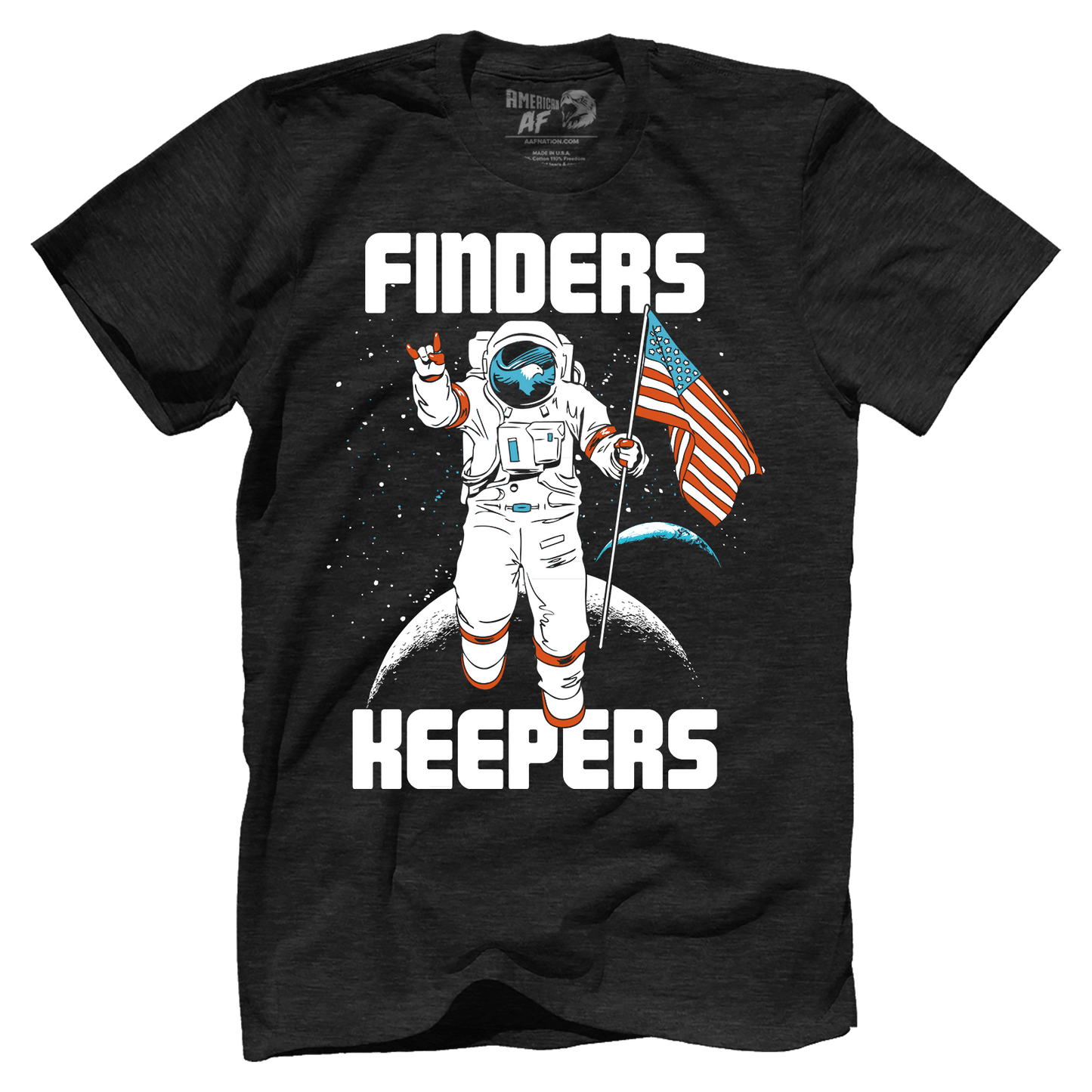T-shirt Premium Mens Triblend Shirt / Vintage Black / S Finder's Keepers - Moon Mission