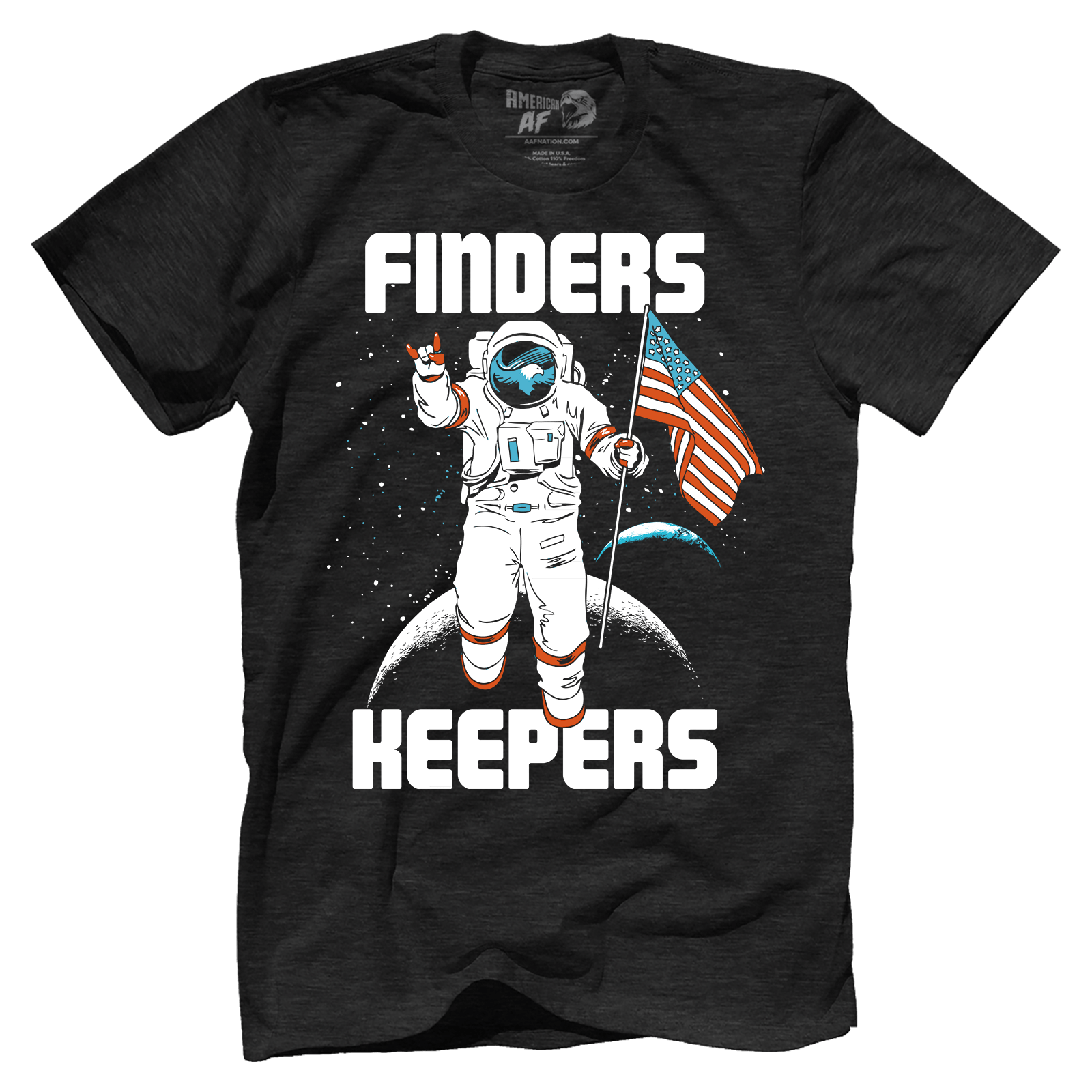 T-shirt Premium Mens Triblend Shirt / Vintage Black / S Finder's Keepers - Moon Mission