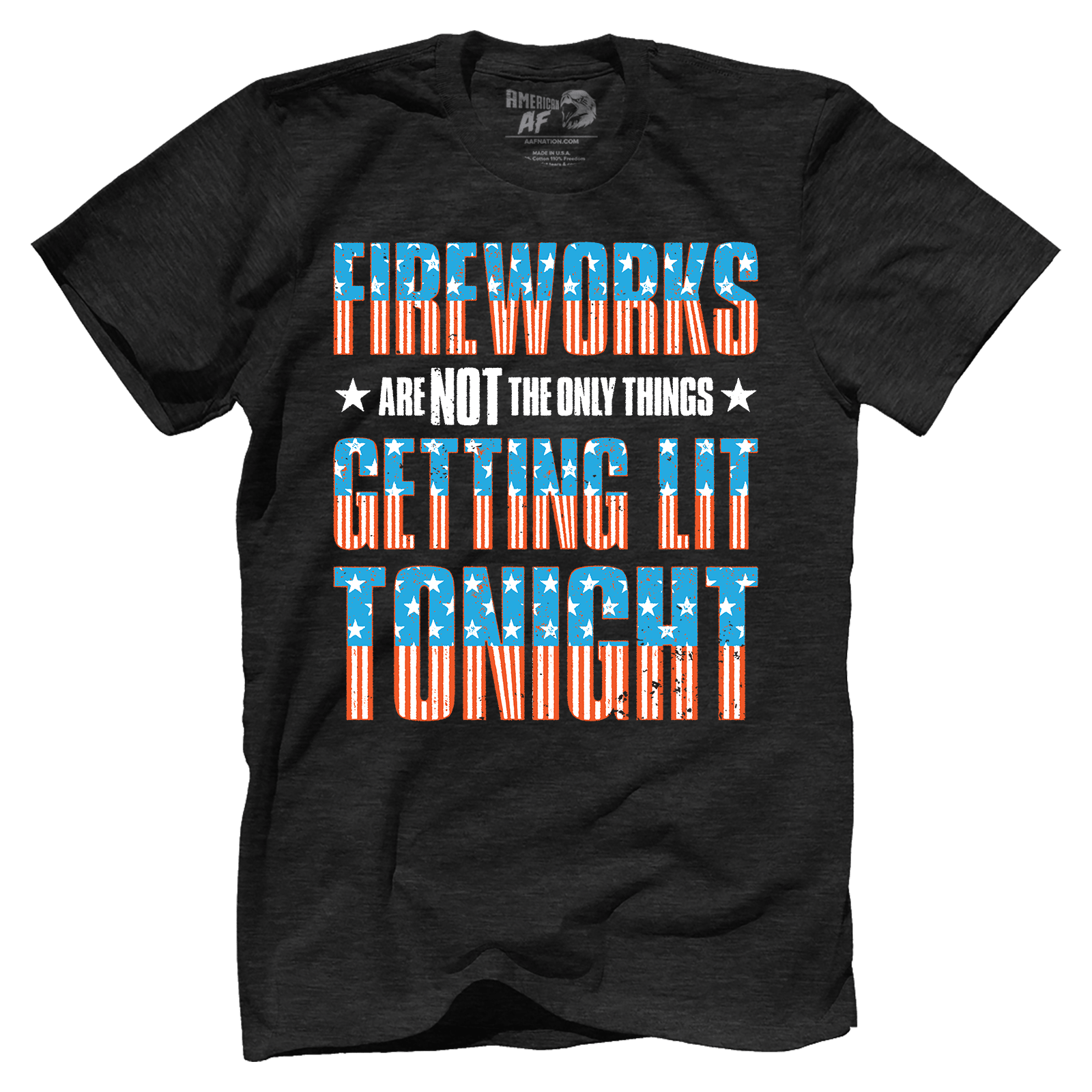Apparel Premium Mens Triblend Shirt / Vintage Black / S Getting Lit Tonight