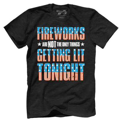 Apparel Premium Mens Triblend Shirt / Vintage Black / S Getting Lit Tonight