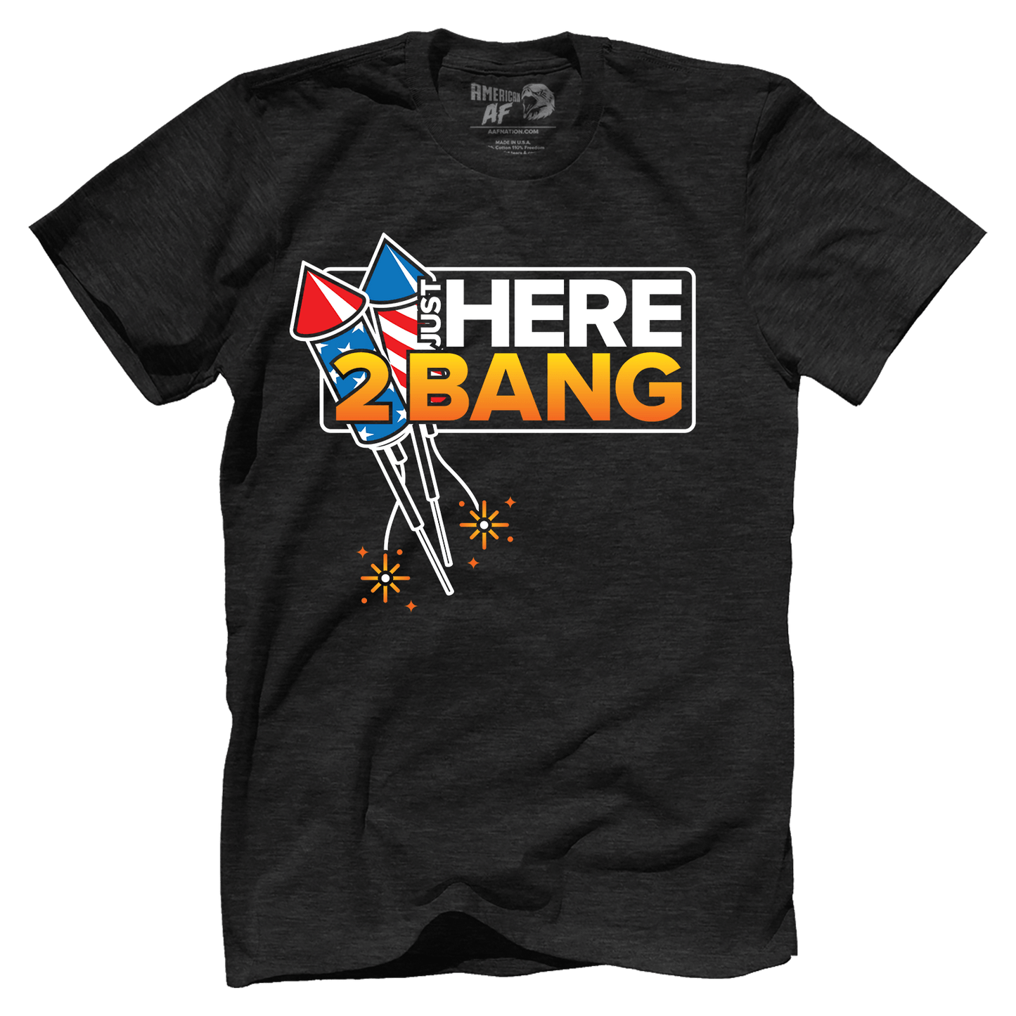 Apparel Premium Mens Triblend Shirt / Vintage Black / S Here 2 Bang