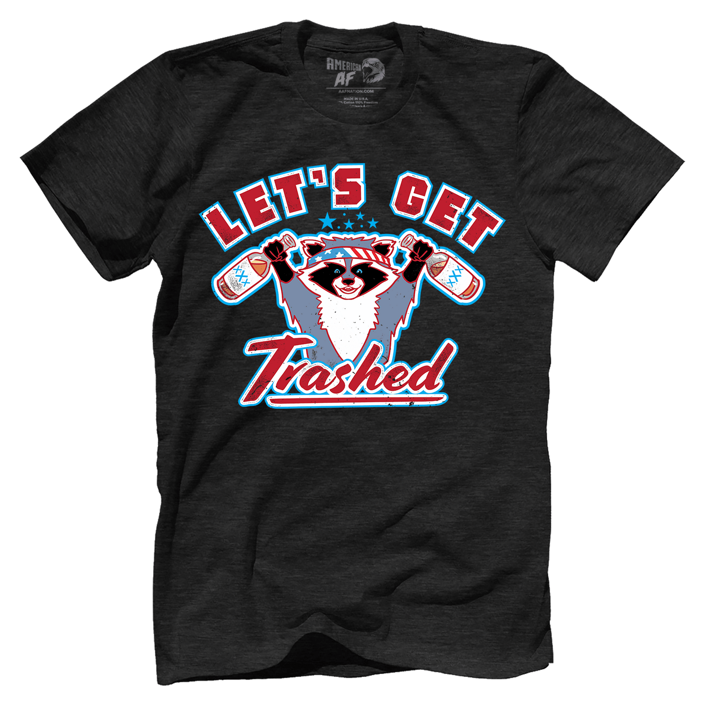Apparel Premium Mens Triblend Shirt / Vintage Black / S Let's Get Trashed