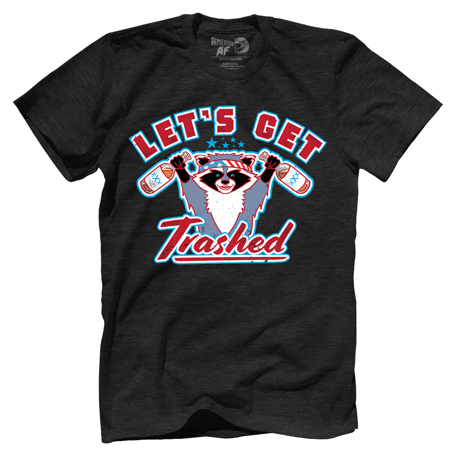 Apparel Premium Mens Triblend Shirt / Vintage Black / S Let's Get Trashed