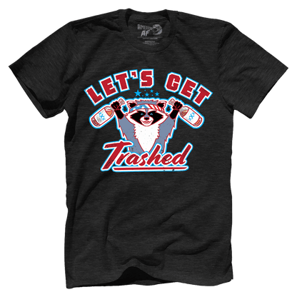 Apparel Premium Mens Triblend Shirt / Vintage Black / S Let's Get Trashed