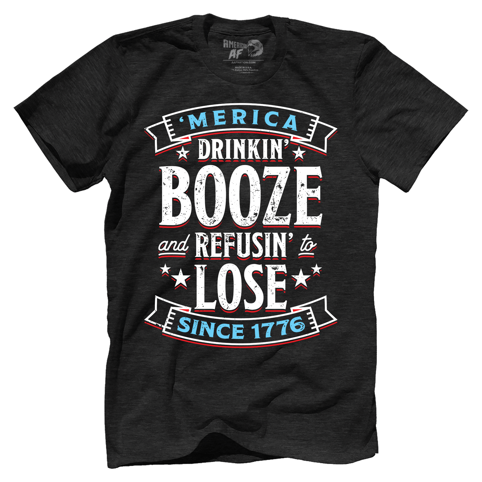 T-shirt Premium Mens Triblend Shirt / Vintage Black / S Booze Refuse Lose