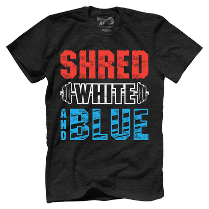 Apparel Premium Mens Triblend Shirt / Vintage Black / S Shred White And Blue