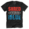 Shred White And Blue