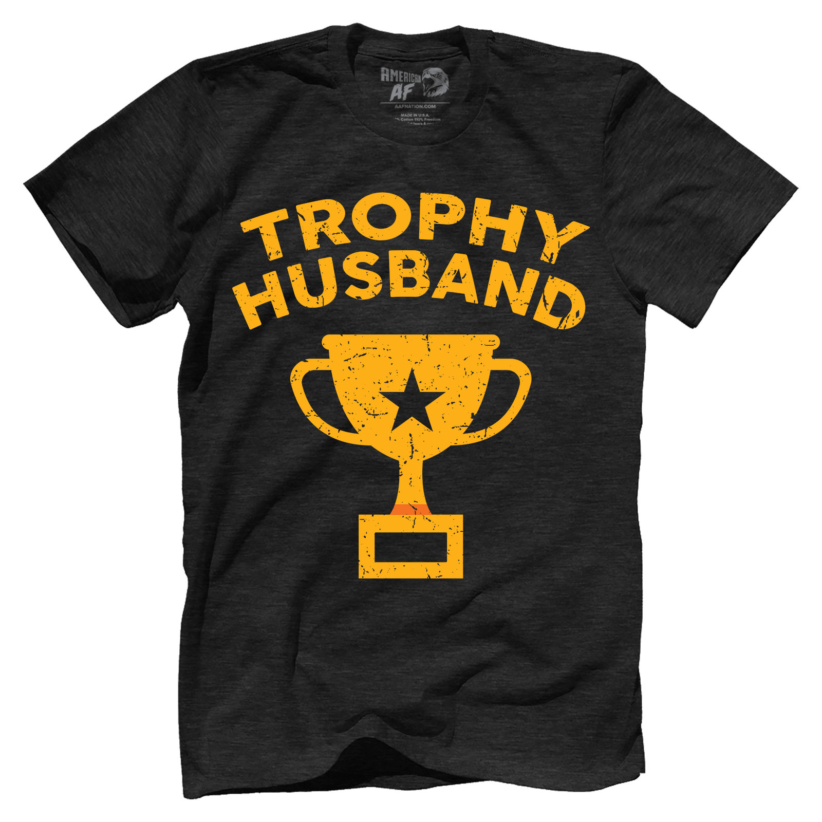 T-shirt Premium Mens Triblend Shirt / Vintage Black / S Trophy Husband