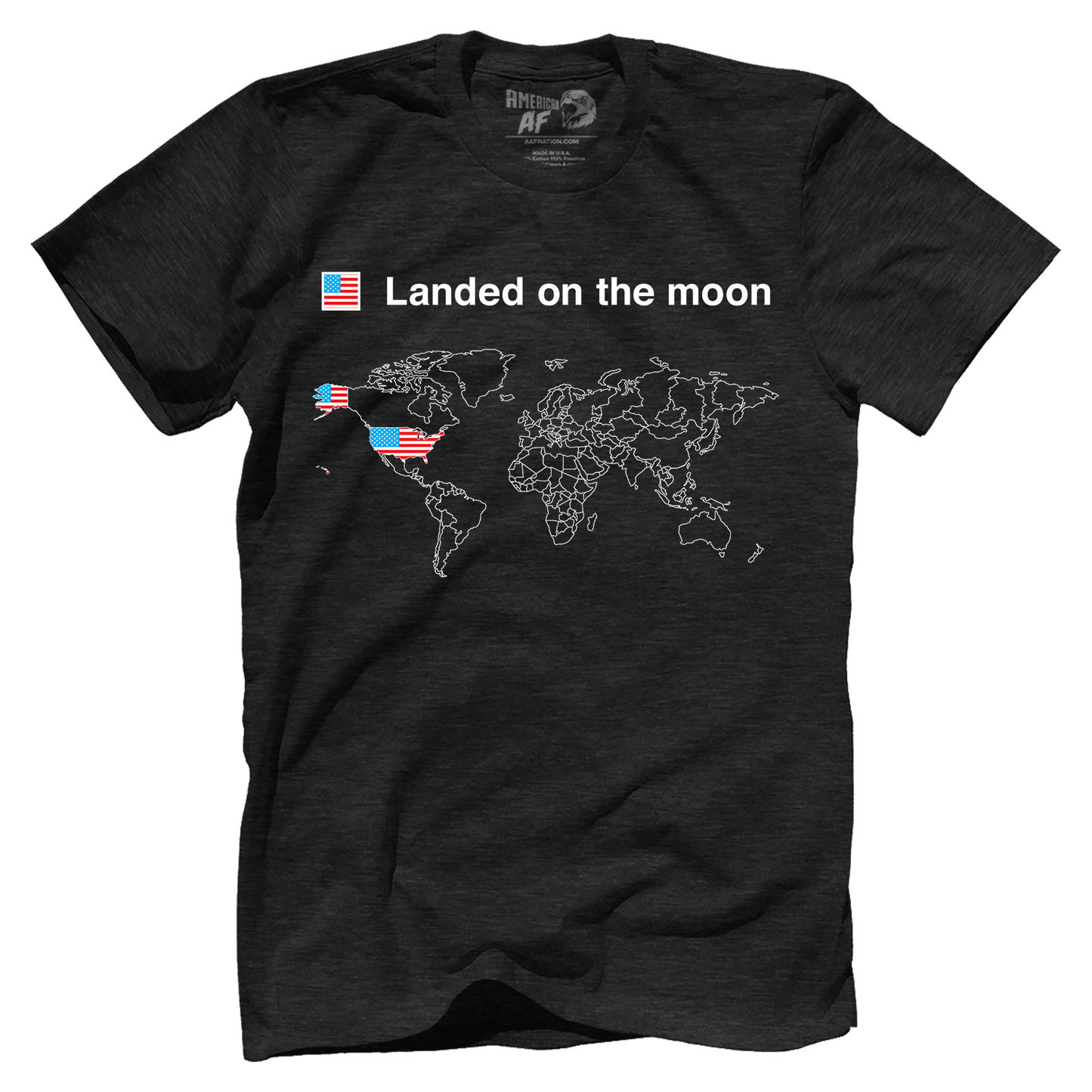 T-shirt Premium Mens Triblend Shirt / Vintage Black / S Moon Landers