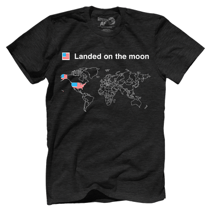 T-shirt Premium Mens Triblend Shirt / Vintage Black / S Moon Landers