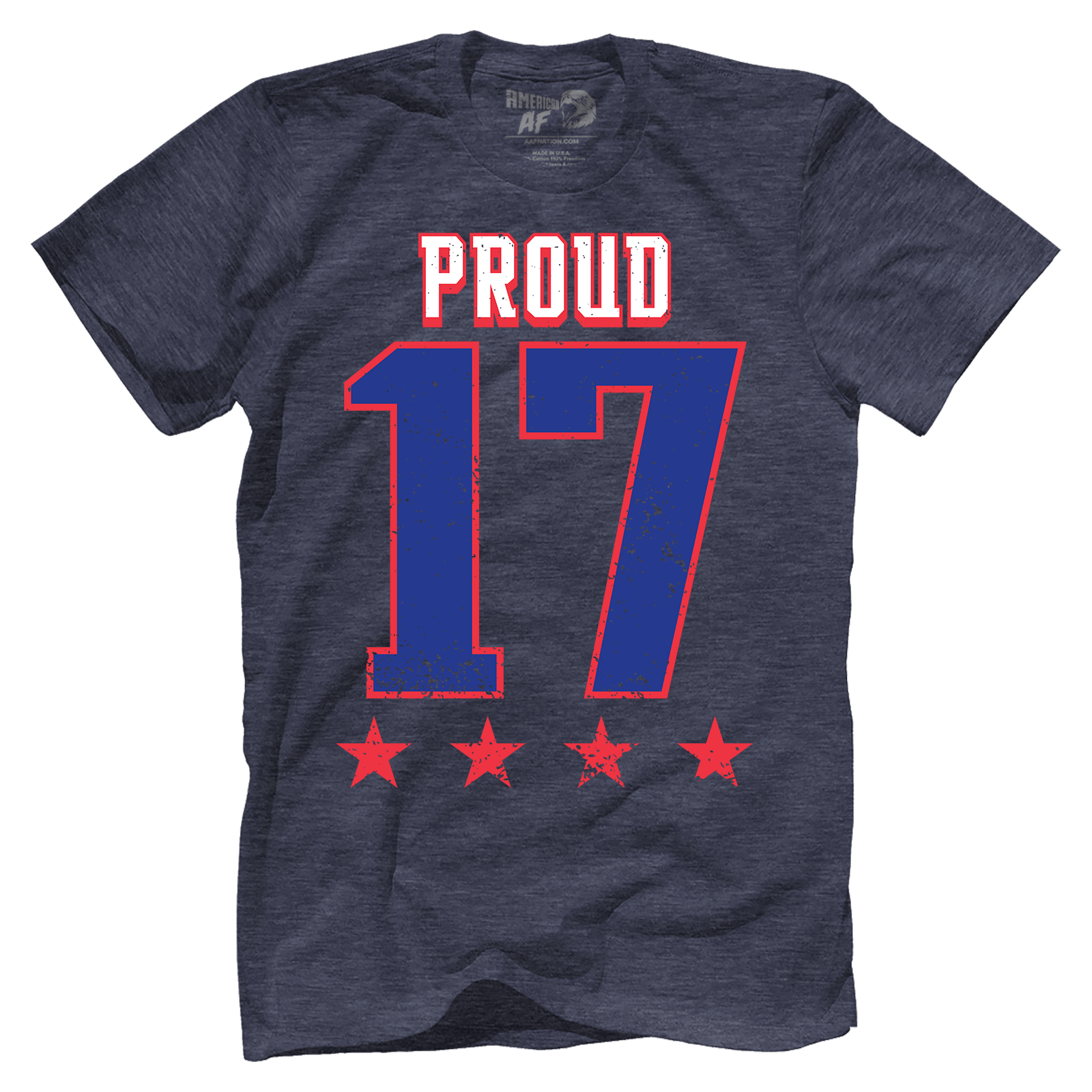 T-shirt Premium Mens Triblend Shirt / Vintage Navy / S PROUD - His