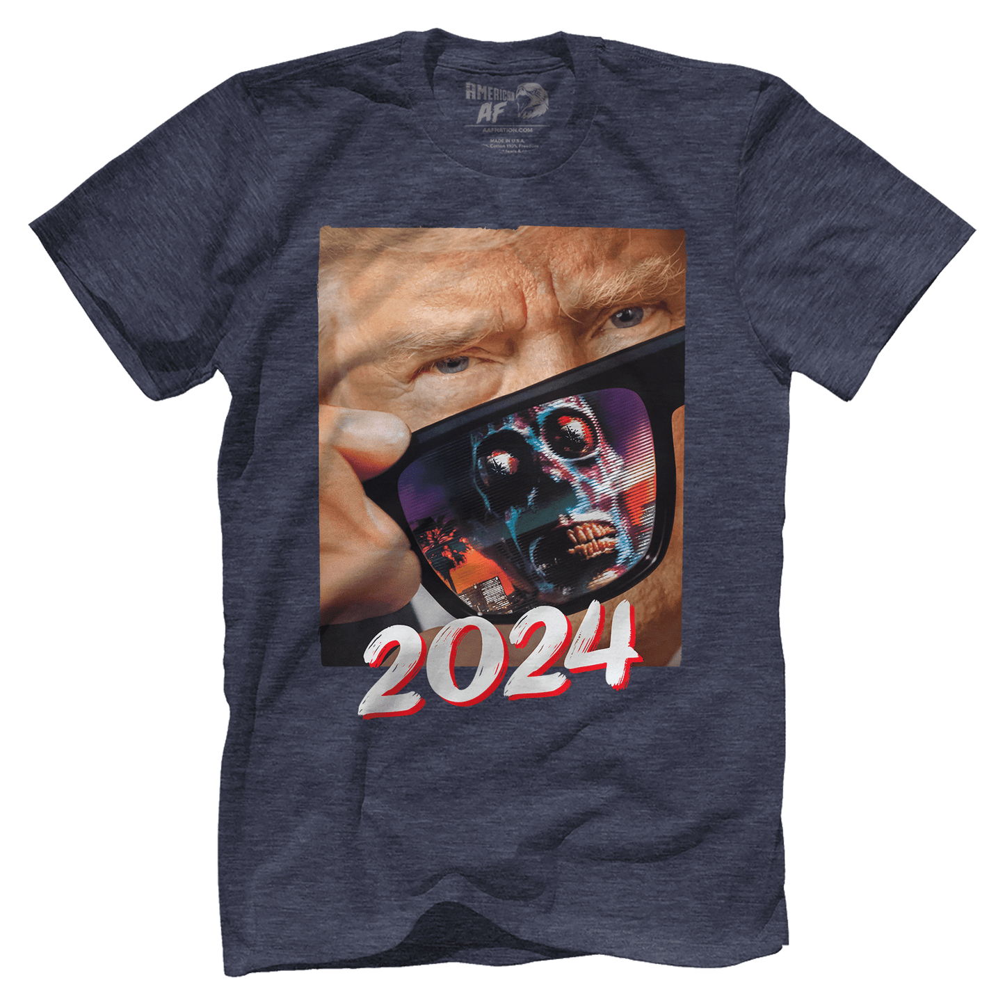 T-shirt Premium Mens Triblend Shirt / Vintage Navy / S Trump 2024 They Live