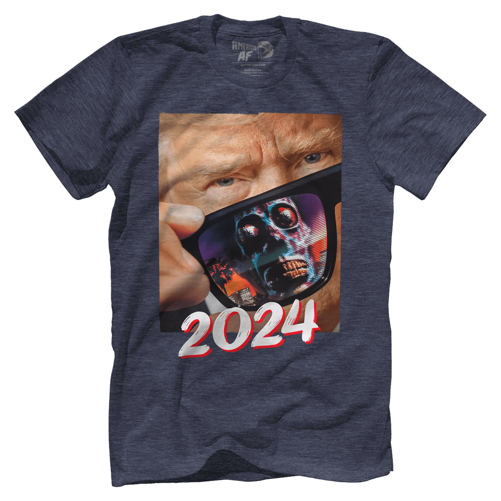 T-shirt Premium Mens Triblend Shirt / Vintage Navy / S Trump 2024 They Live