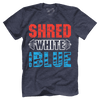Shred White And Blue