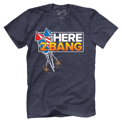 Apparel Premium Mens Triblend Shirt / Vintage Navy / S Here 2 Bang