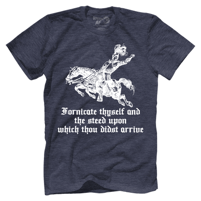 T-shirt Premium Mens Triblend Shirt / Vintage Navy / S Fornicate Thyself