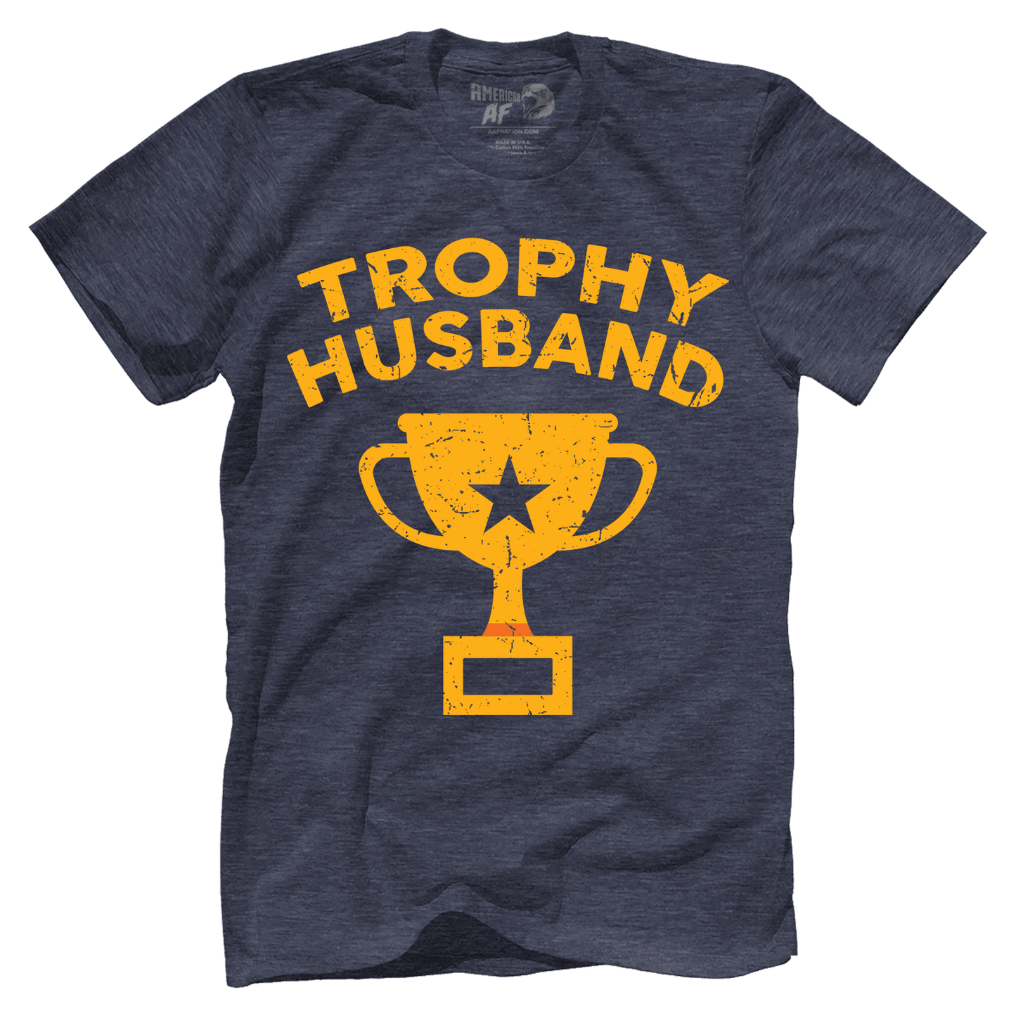 T-shirt Premium Mens Triblend Shirt / Vintage Navy / S Trophy Husband