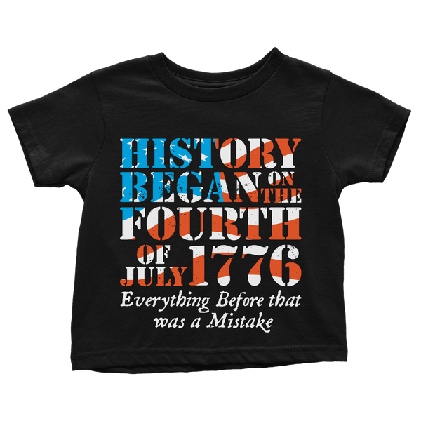 History Began In 1776 - Toddlers