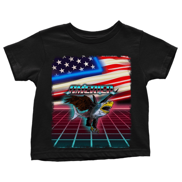 Retro Eagle Shark - Toddlers