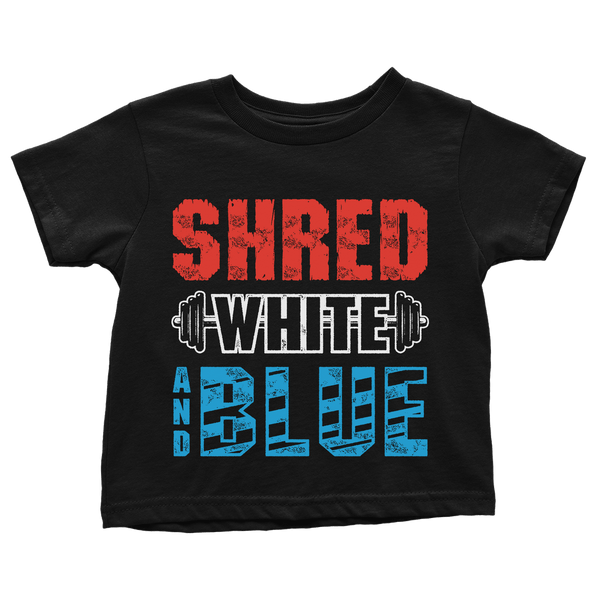 Shred White And Blue - Toddlers