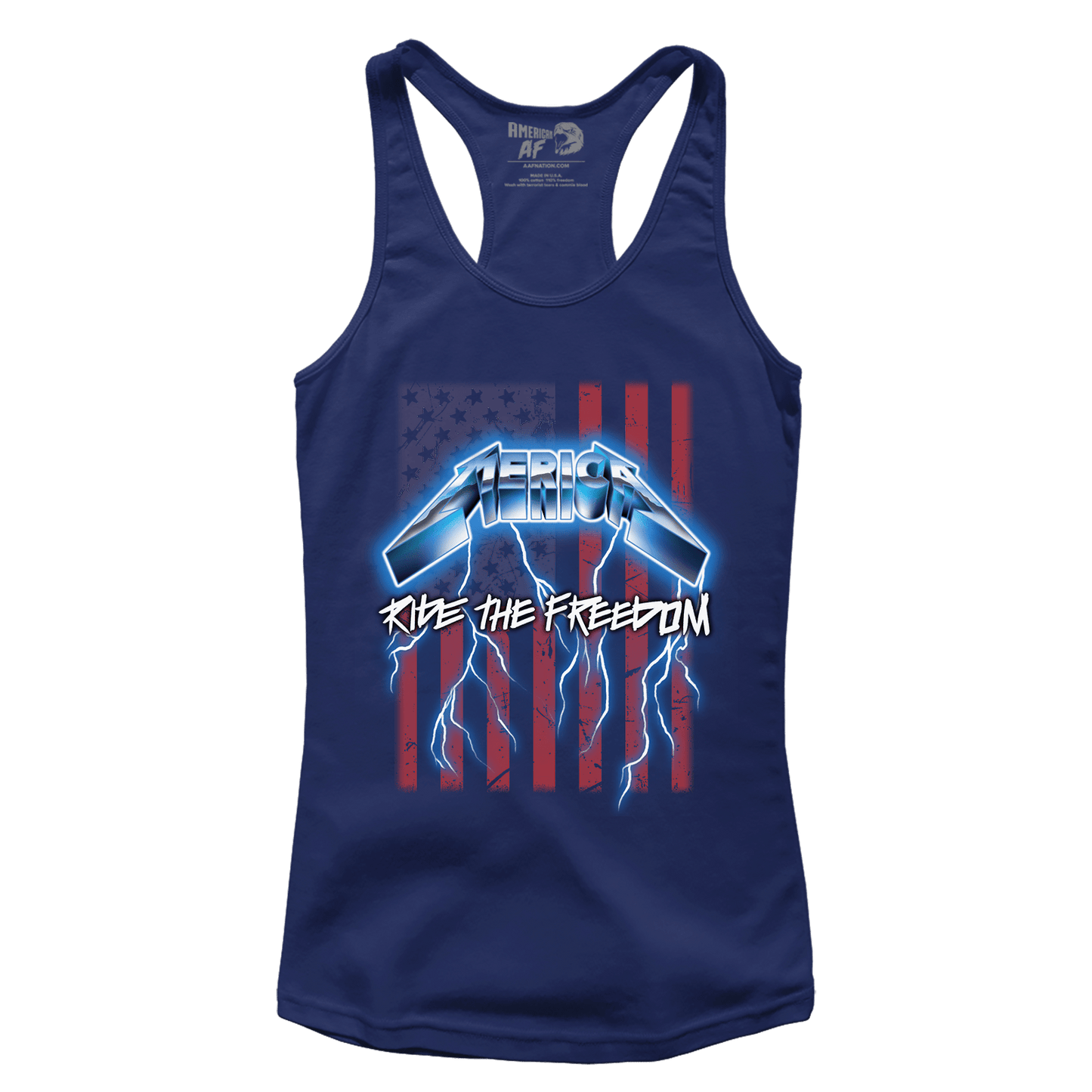 T-shirt Premium Ladies Racerback Tank / Midnight Navy / XS Ride the Freedom (Ladies)